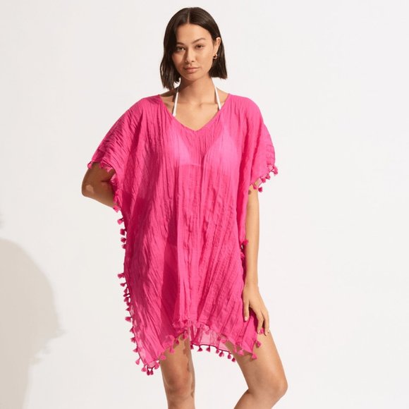 Seafolly Other - NWT Seafolly X Revolve Amnesia Kaftan in Magenta Haze One Size